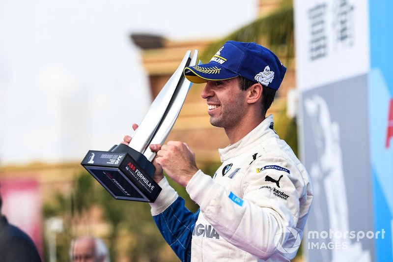 Antonio Felix da Costa, BMW I Andretti Motorsports, celebra el podio