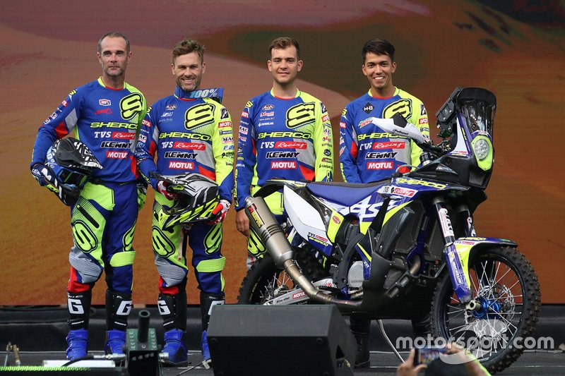 Johnny Aubert, Michael Metge, Lorenzo Santolino, Harith Noah, Sherco TVS Rally Factory Team