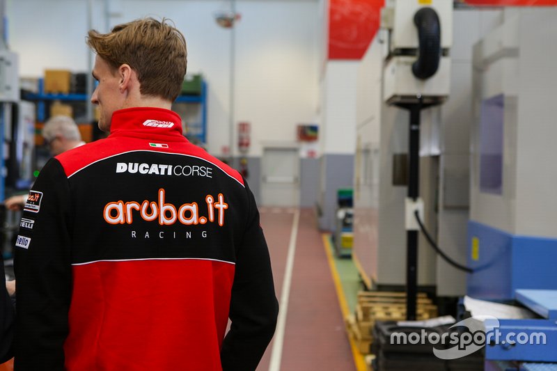 Visita di Chaz Davies agli stabilimenti Brembo
