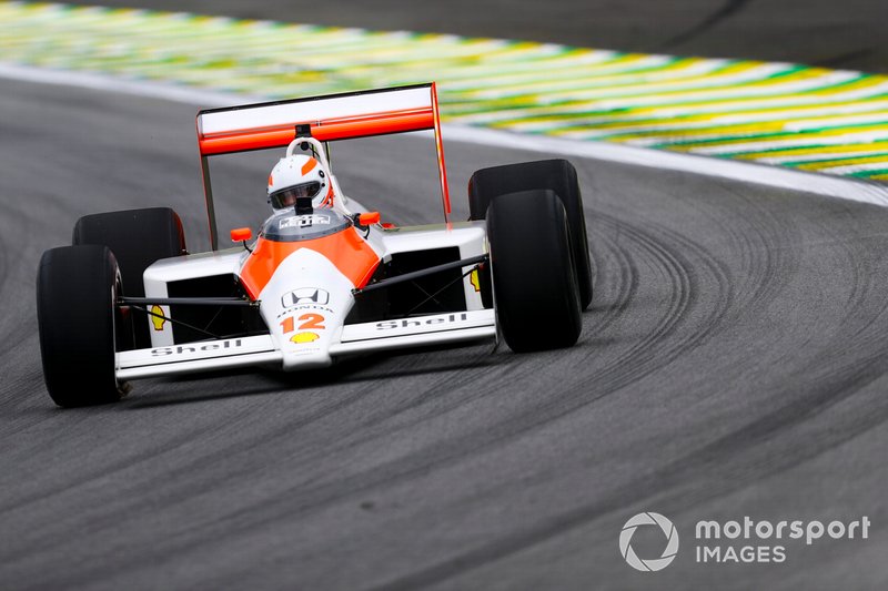 Martin Brundle, Sky TV driving the McLaren MP4/4