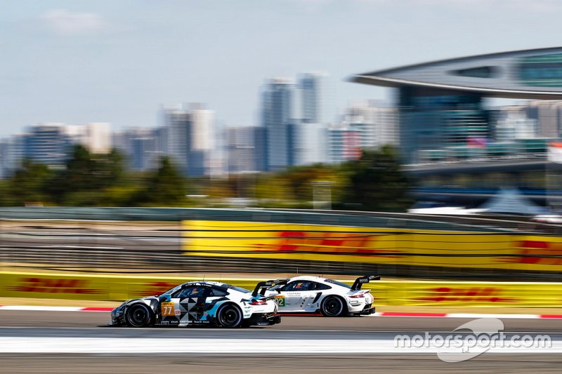 #77 Dempsey-Proton Racing Porsche 911 RSR: Matt Campbell, Christian Ried, Riccardo Pera, #92 Porsche GT Team Porsche 911 RSR - 19: Michael Christensen, Kevin Estre