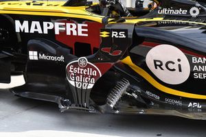 Renault Sport F1 Team R.S. 18 sidepod detail and aero sensor