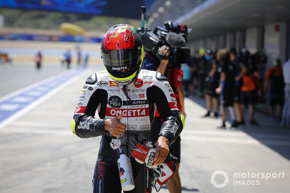 Ganador de la pole Tatsuki Suzuki, SIC58 Squadra Corse