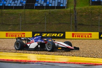 Louis Deletraz, Charouz Racing System, dans les graviers