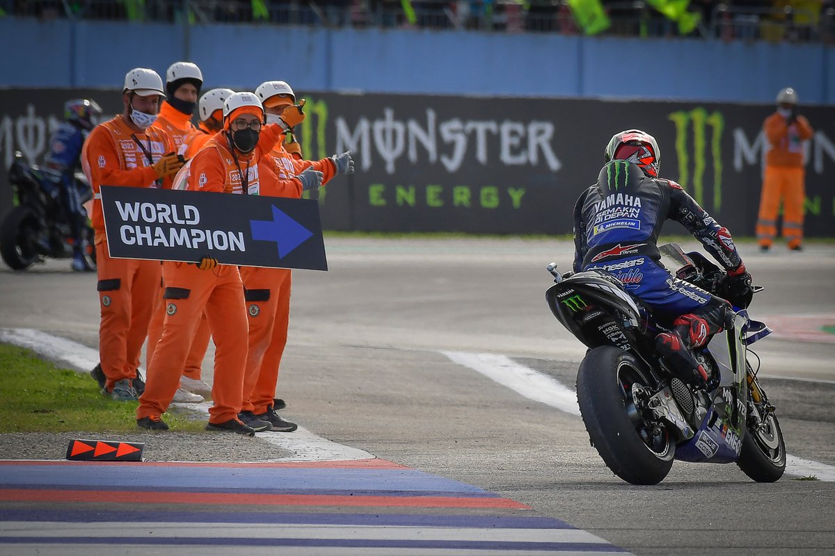 El campeón del mundo Fabio Quartararo, Yamaha Factory Racing