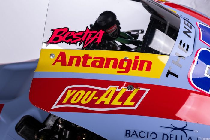 Detalle de la moto de Gresini Racing para 2022