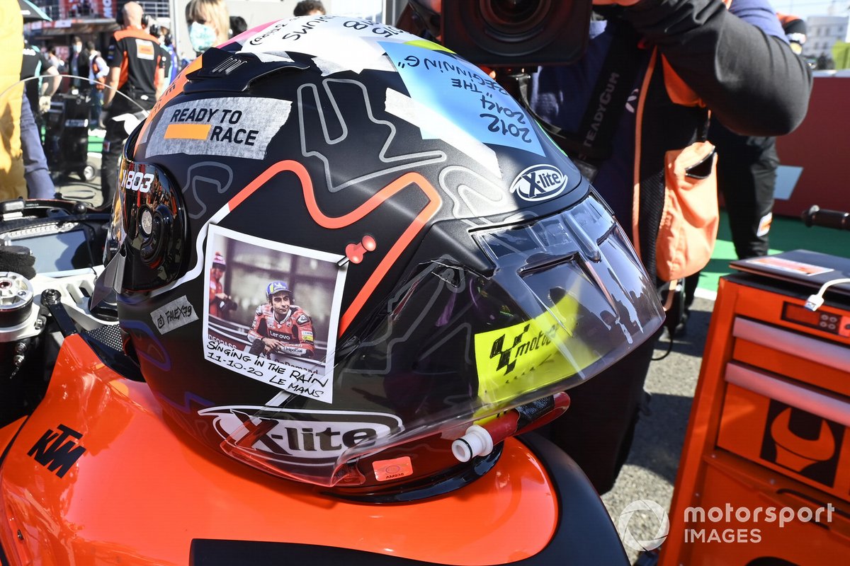 Helmet of Danilo Petrucci, KTM Tech3