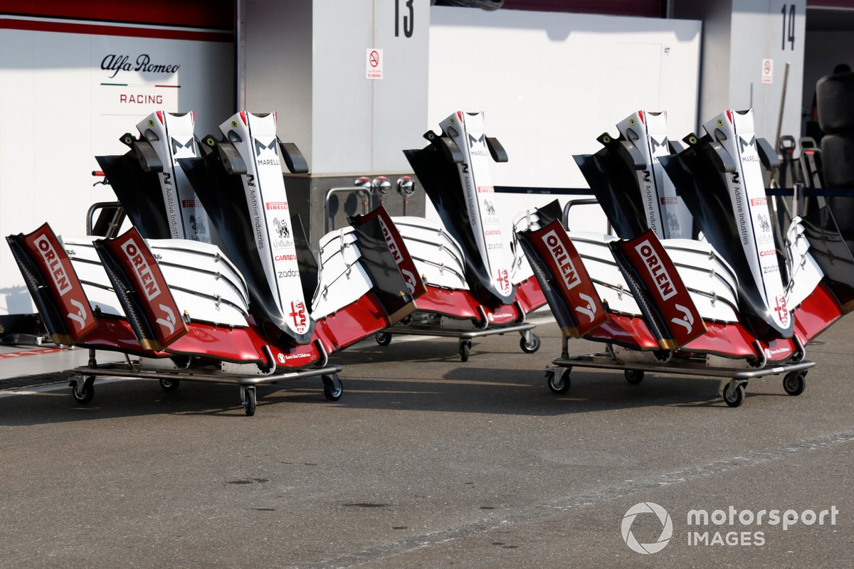 Alerón delantero del Alfa Romeo Racing C41