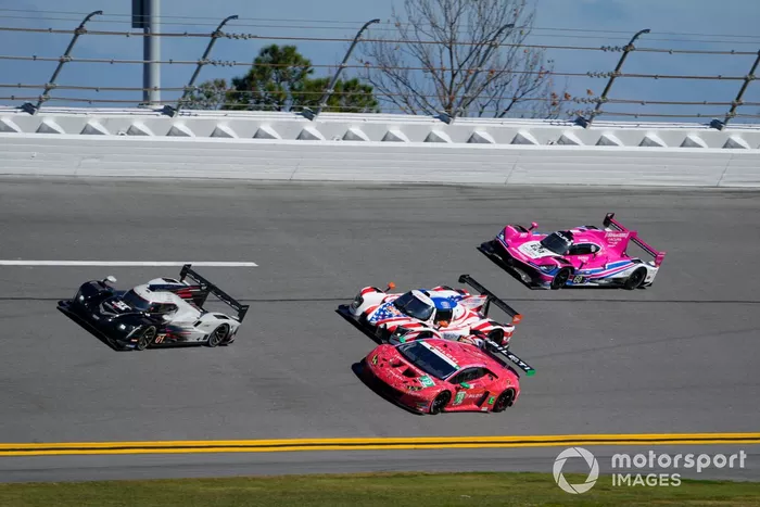 #01 Chip Ganassi Racing Cadillac DPi: Renger van der Zande, Sebastien Bourdais, Scott Dixon, Alex Palou, #19 TR3 Racing Lamborghini Huracan GT3: Bill Sweedler, John Megrue, Giacomo Altoe, Jeff Segal, #33 Sean Creech Motorsport Ligier JS P320: Joao Barbosa, Seb Priaulx, Lance Willsey, Malthe Jakobsen, #60 Meyer Shank Racing W/Curb-Agajanian Acura DPi: Oliver Jarvis, Tom Blomqvist, Helio Castroneves, Simon Pagenaud