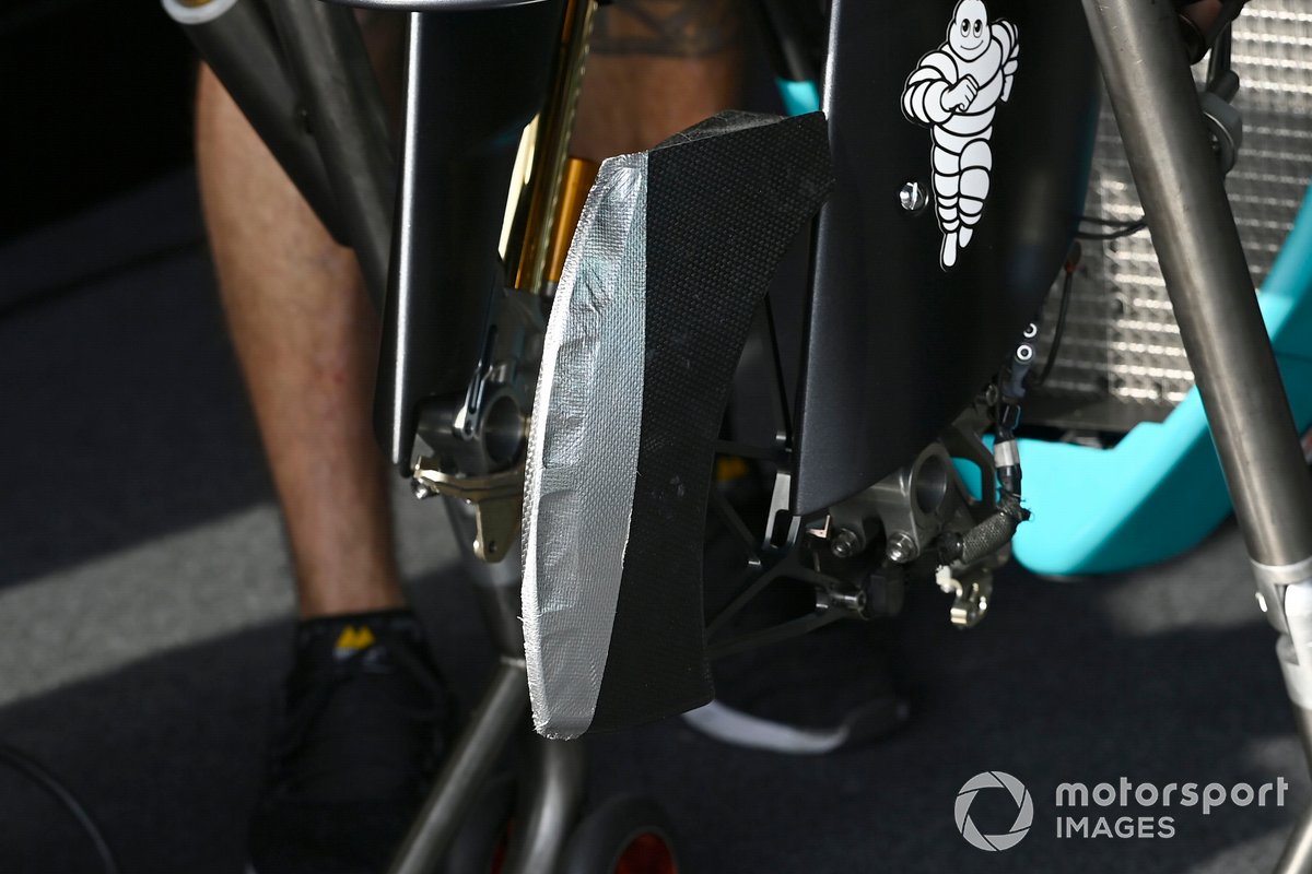 Detalle de la moto de Valentino Rossi, Petronas Yamaha SRT