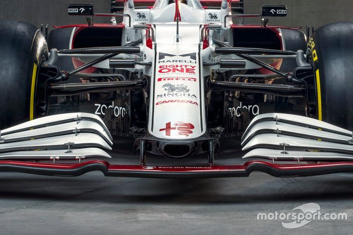 El morro del Alfa Romeo Racing C41