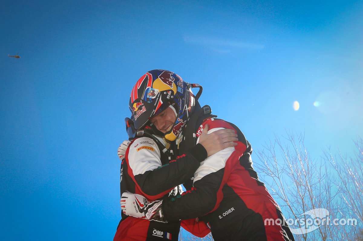 Les vainqueurs Sébastien Ogier, Julien Ingrassia, Toyota Gazoo Racing WRT Toyota Yaris WRC