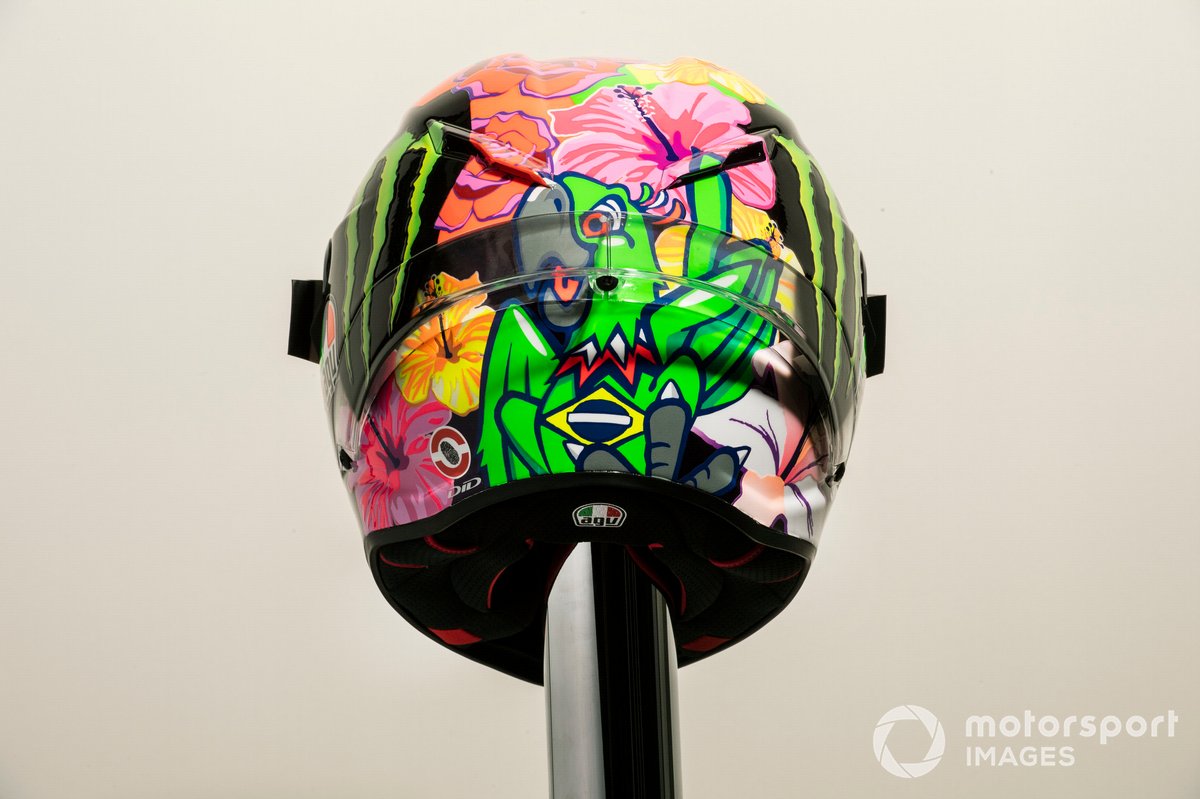 Le casque de Franco Morbidelli, Petronas Yamaha SRT