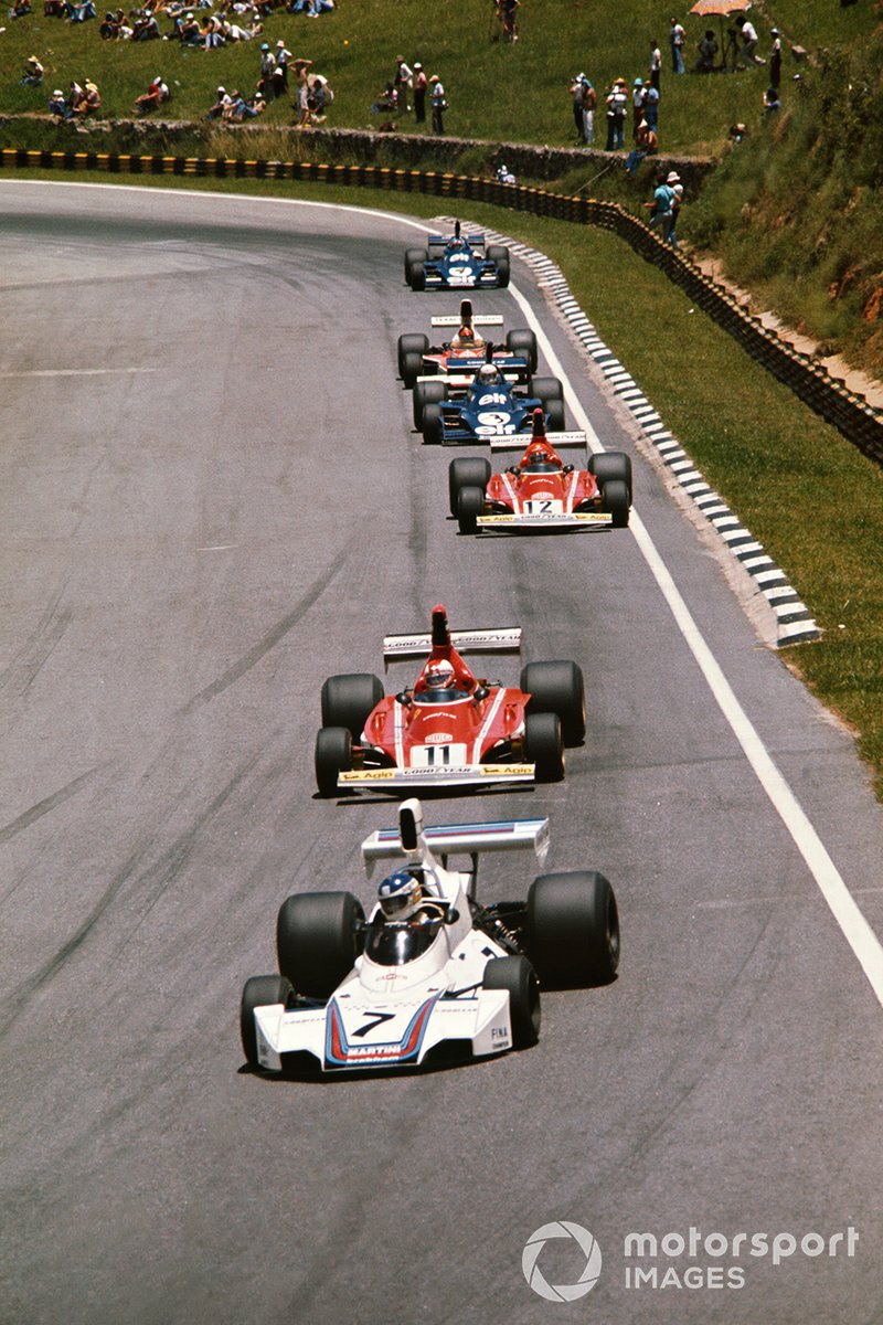 Carlos Reutemann, Brabham BT44B, Clay Regazzoni, Ferrari 312T, Niki Lauda, Ferrari 312T1