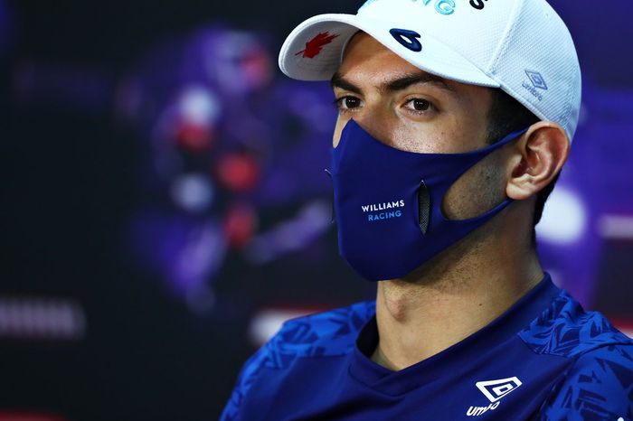 Nicholas Latifi, Williams en la conferencia de prensa