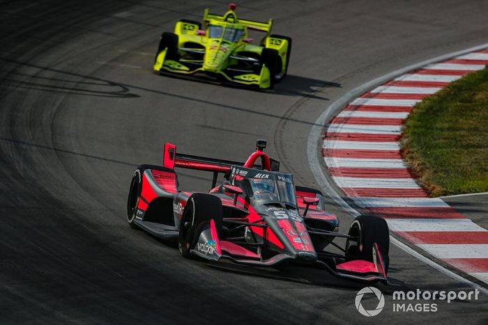 Alex Palou, Dale Coyne Racing with Team Goh Honda, Simon Pagenaud, Team Penske Chevrolet