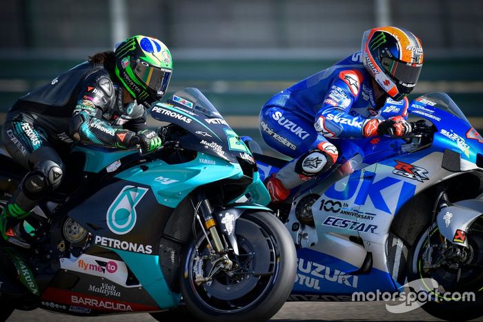 Franco Morbidelli, Petronas Yamaha SRT, Alex Rins, Team Suzuki MotoGP