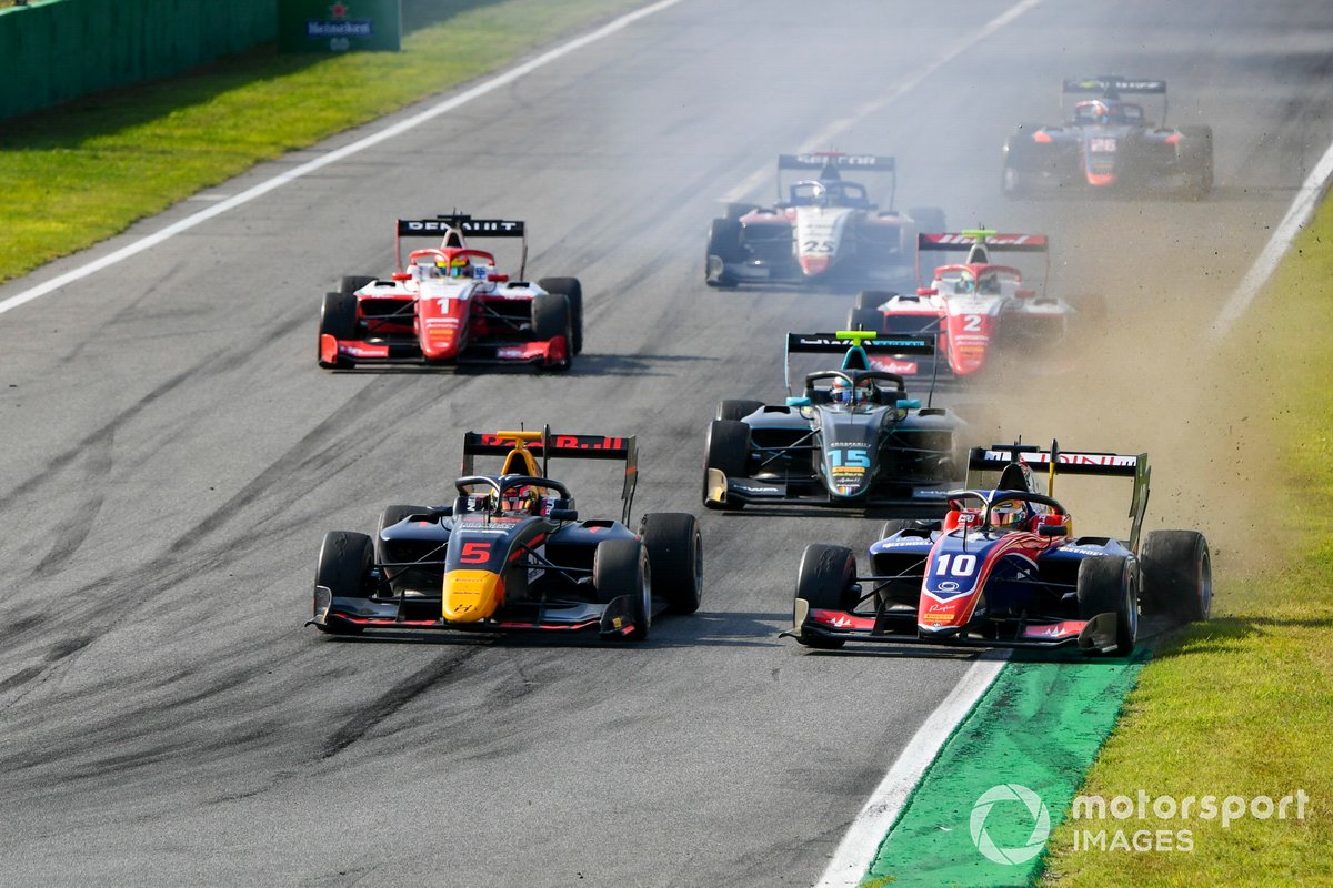 Liam Lawson, Hitech Grand Prix y Lirim Zendeli, Trident