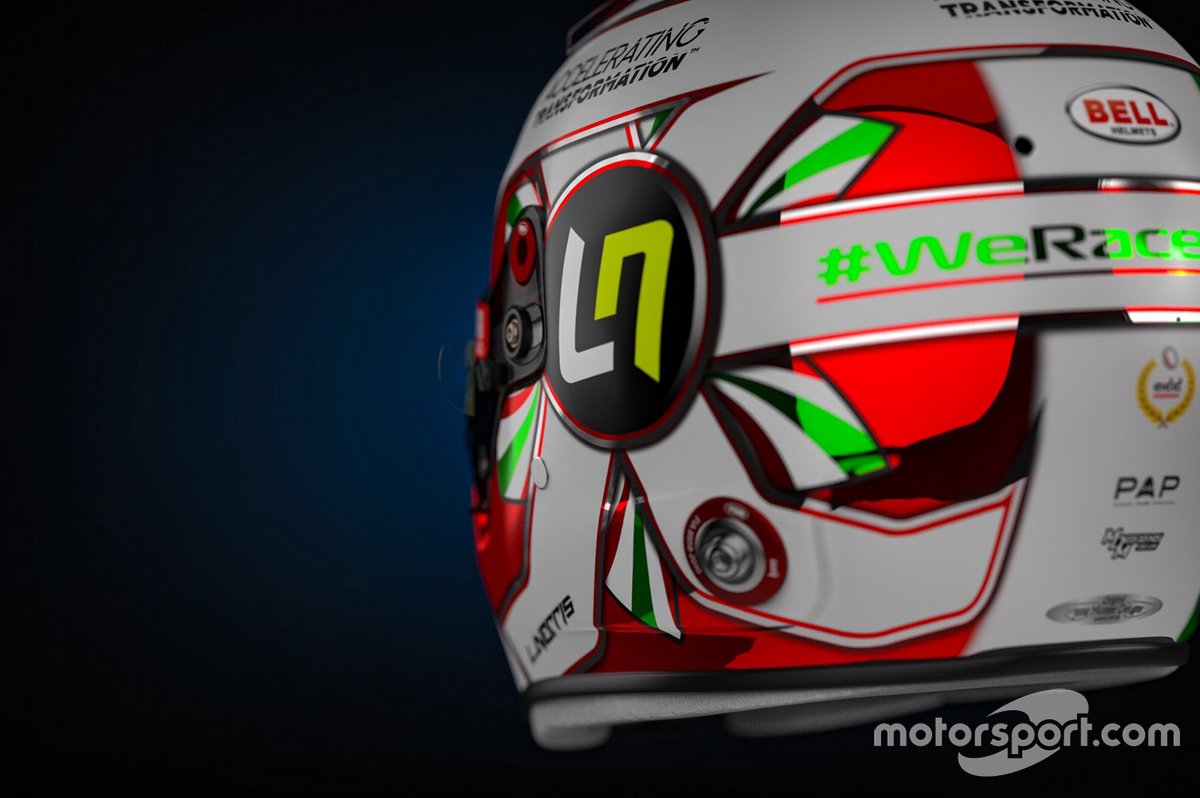 Il casco di Lando Norris, McLaren