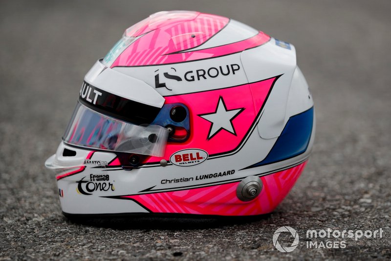 Capacete de Christian Lundgaard, ART Grand Prix