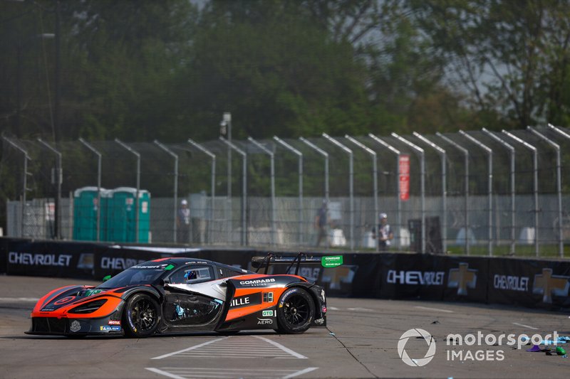 #76 Compass Racing McLaren 720S GT3, GTD: Paul Holton, Matt Plumb, Crash