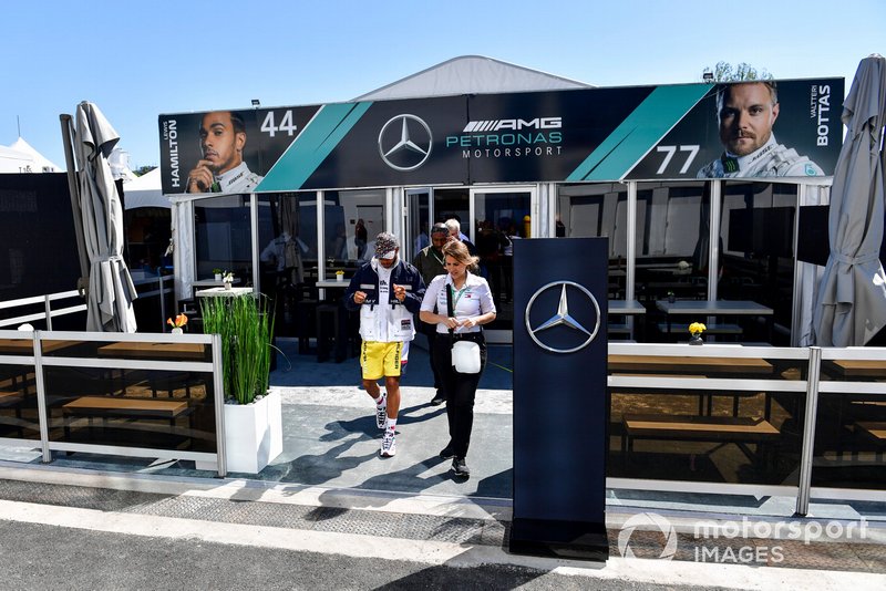 Lewis Hamilton, Mercedes AMG F1 in the paddock