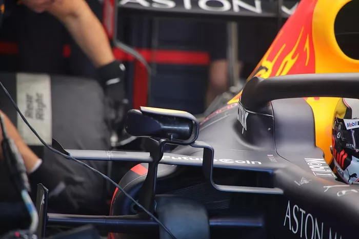 Detalle de la carrocería del Red Bull Racing RB15