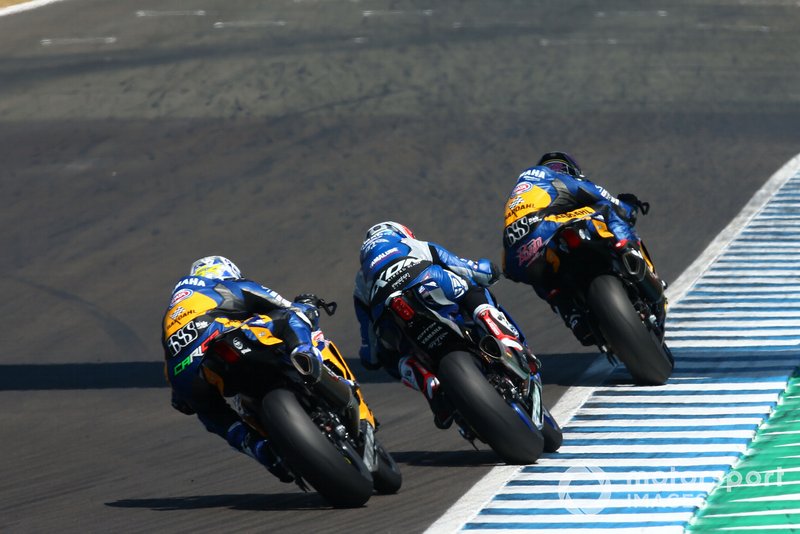 Randy Krummenacher, BARDAHL Evan Bros., Jules Cluzel, GMT94 Yamaha and Federico Caricasulo, BARDAHL Evan Bros.