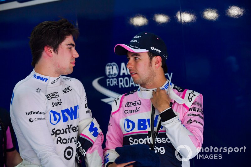 Lance Stroll, Racing Point y Sergio Pérez, Racing Point