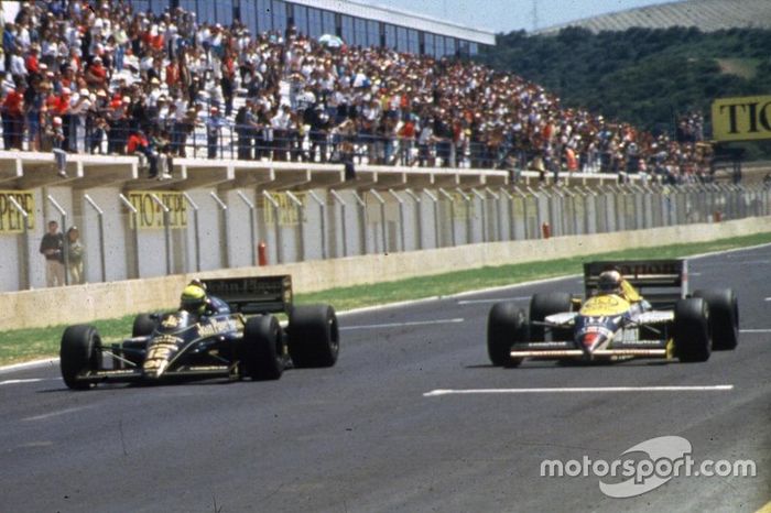 3. GP de España de 1986 - Ayrton Senna vs Nigel Mansell (0.014 segundos