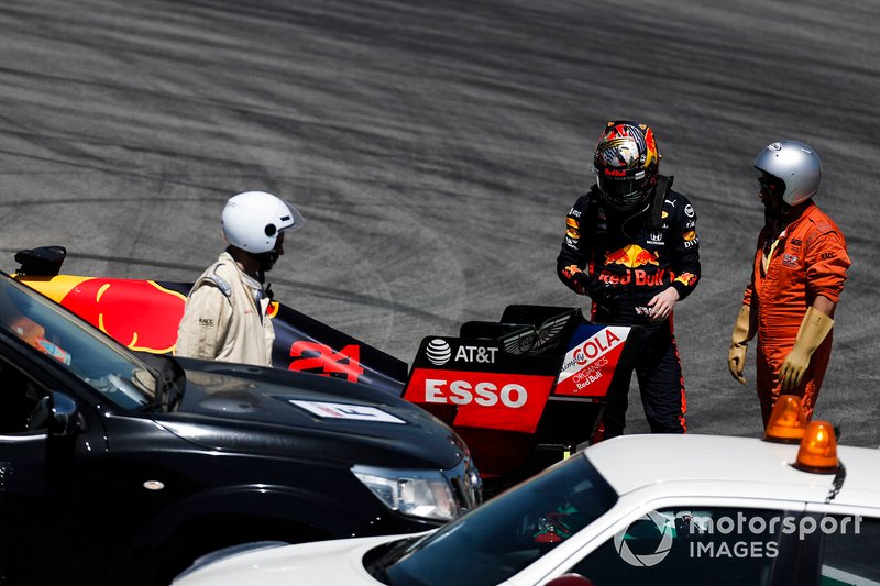 Dan Ticktum, Red Bull Racing RB15 detenido en la pista