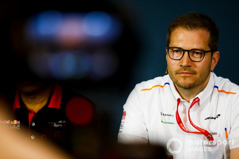 Andreas Seidl, Team Principal, McLaren, in the team principals Press Conference