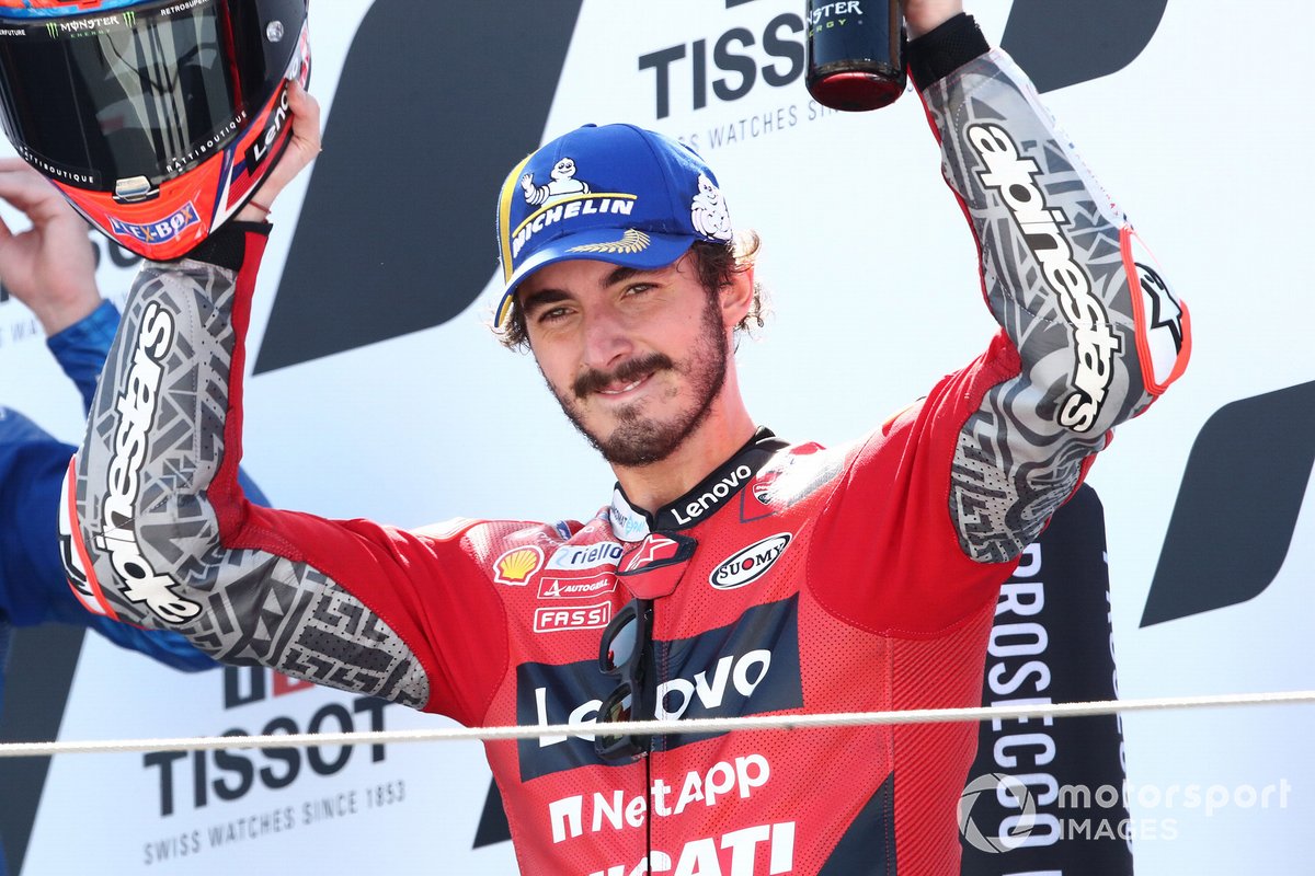 Il vincitore della gara Francesco Bagnaia, Ducati Team MotoGP
