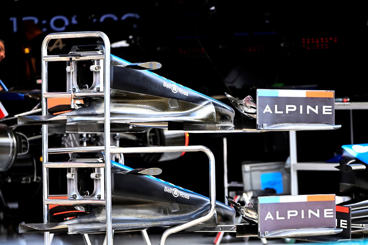 Alpine A521 nose and front wing detail