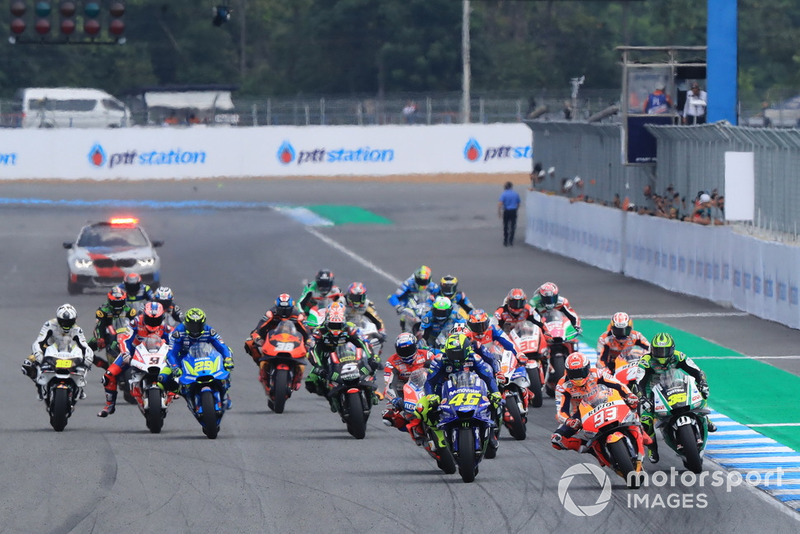 Start, Marc Marquez, Repsol Honda Team, Valentino Rossi, Yamaha Factory Racing