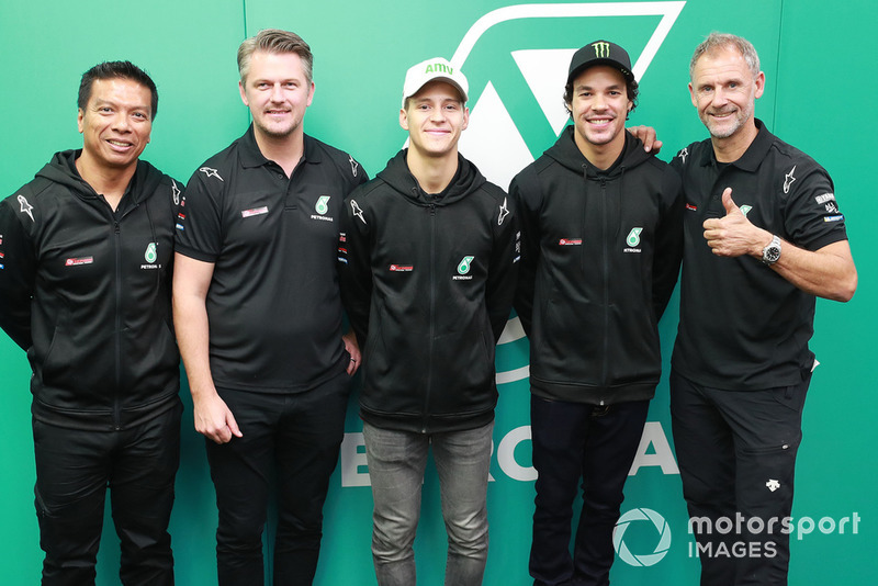 Razlan Razali, Johan Stigefelt, Fabio Quartararo, Franco Morbidelli, Wilco Zeelenberg, Petronas Yamaha SRT