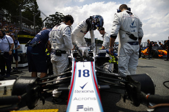 Lance Stroll, Williams Racing, on the grid