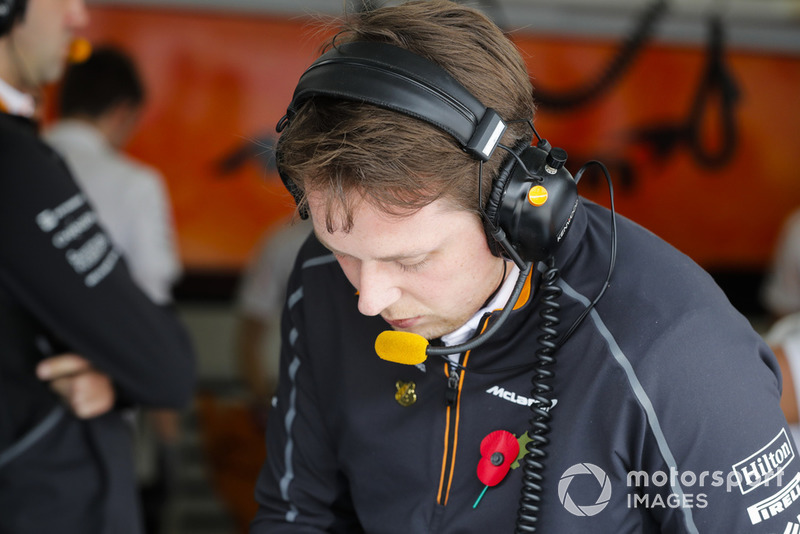 Adrian Goodwin, Trackside Driver Performance Engineer, McLaren