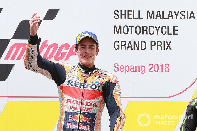 Подіум: переможець гонки Марк Маркес, Repsol Honda Team