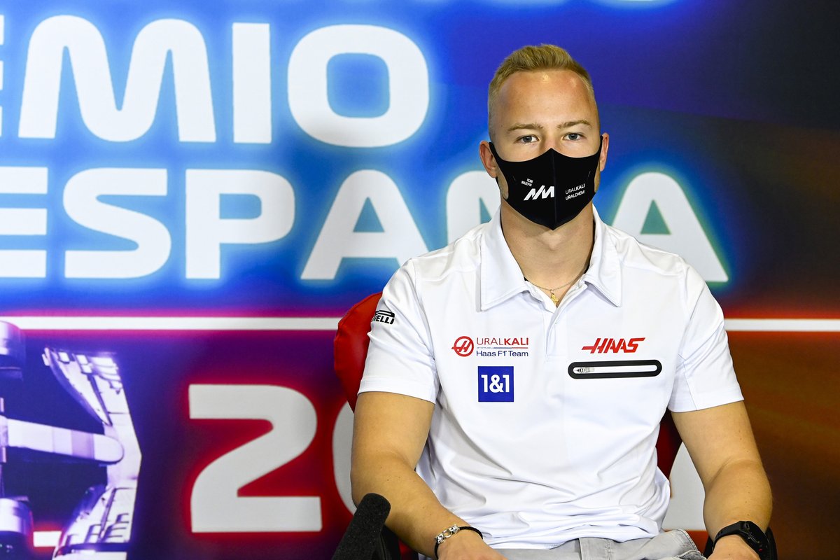 Nikita Mazepin, Haas F1 en la conferencia de prensa