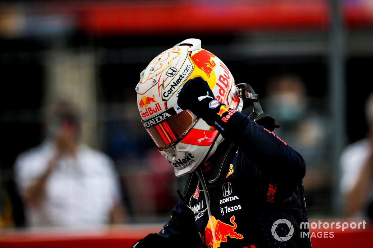 Ganador Max Verstappen, Red Bull Racing en Parc Ferme