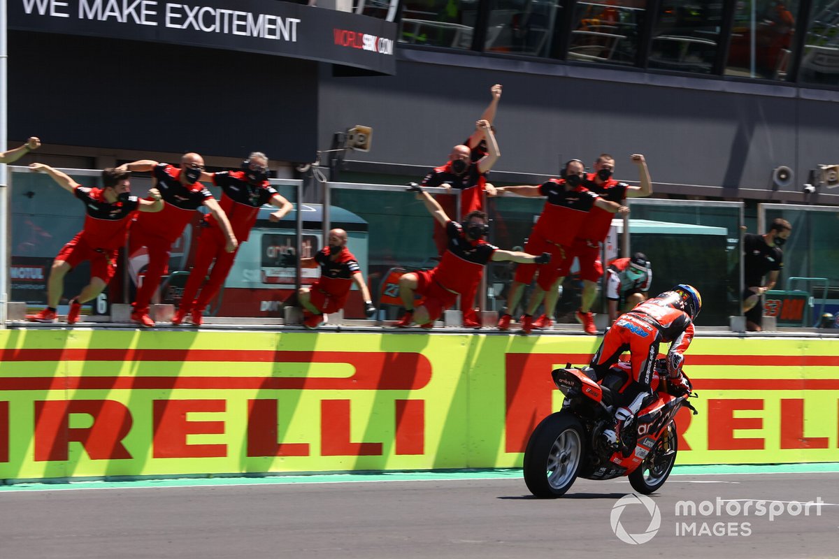 Il vincitore di Gara1 Michael Ruben Rinaldi, Aruba.It Racing - Ducati