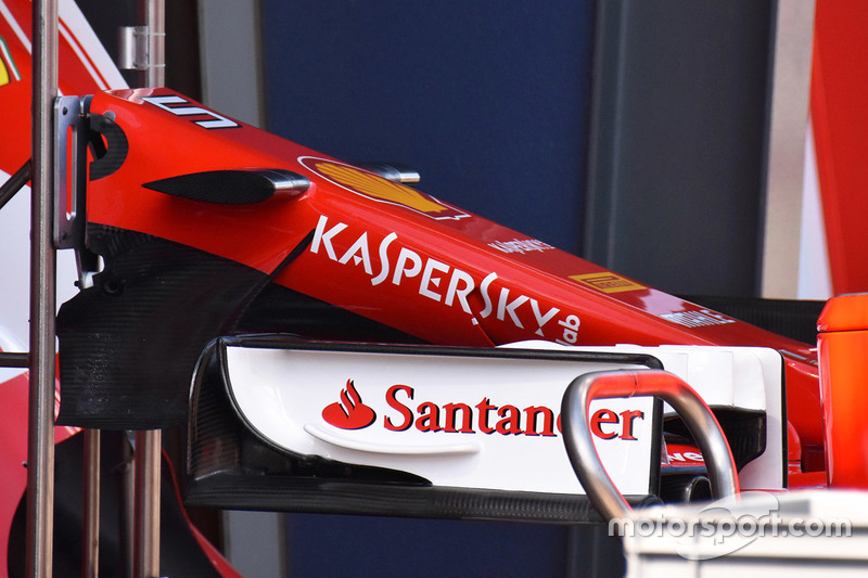 Detail sayap depan Ferrari SF70H