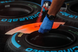 Pirelli tyres are marked