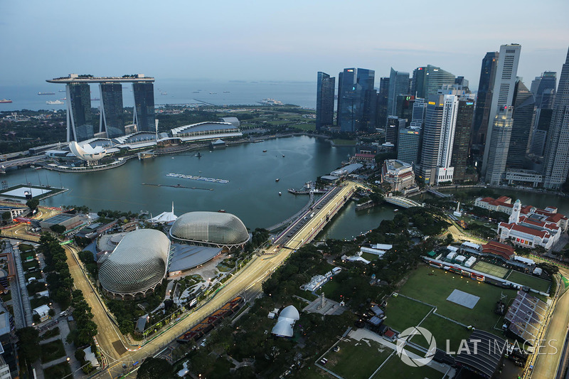 Aerial view from the 66th floor of the Swissotel