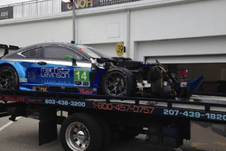#14 3GT Racing Lexus RCF GT3 crash damage: Scott Pruett, Ian James, Gustavo Menezes, Sage Karam