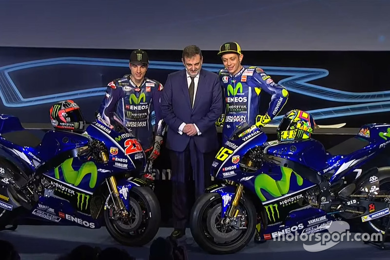 Valentino Rossi, Yamaha Factory Racing; Maverick Viñales, Yamaha Factory Racing