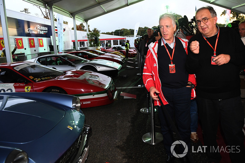 Sergio Marchionne, CEO FIAT and Piero Lardi Ferrari, Ferrari Vice President at Ferrari 70th Anniversary