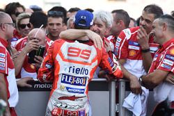 Third place Jorge Lorenzo, Ducati Team, Gigi Dall'Igna, Ducati Team General Manager