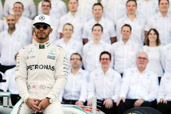 Lewis Hamilton, Mercedes AMG F1 at a team photograph